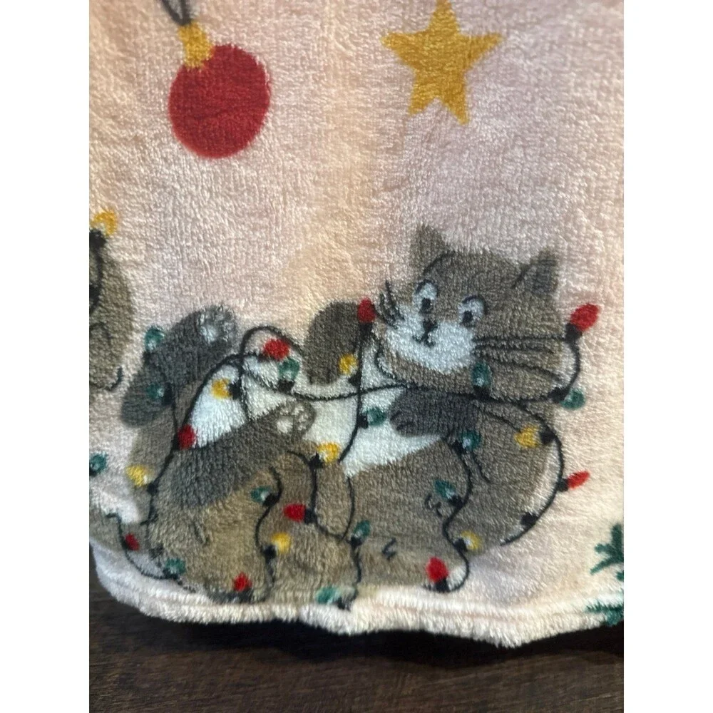 Viral CATS & CHRISTMAS FUN THROW BLANKET by Holly Jolly